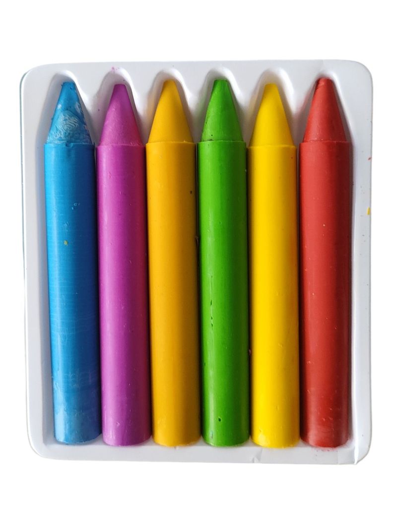 Lapiz Cera Jumbo Caja 6 Colores-4