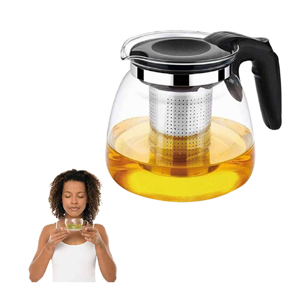 Tetera Vidrio Filtro Infusor 900 Ml-0