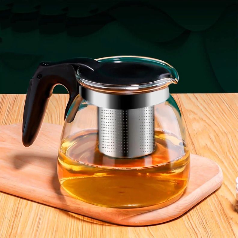 Tetera Vidrio Filtro Infusor 900 Ml-4