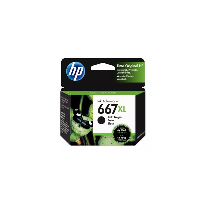 Cartucho hp 667XL Negro Original 1275/2374/2375/2376/2775-0