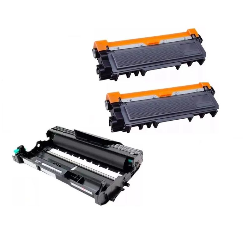 Pack 2 Toner Tn-2370 + DR-2340 L2320 L2520 L2720-0