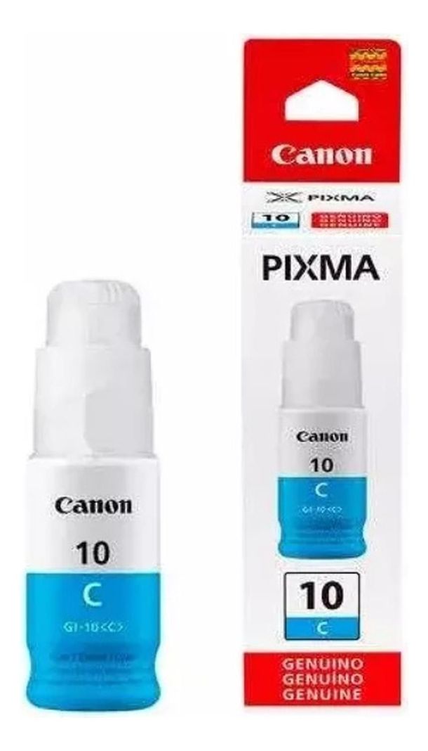 Botella de Tinta Canon GI-10 Cyan Original Celeste