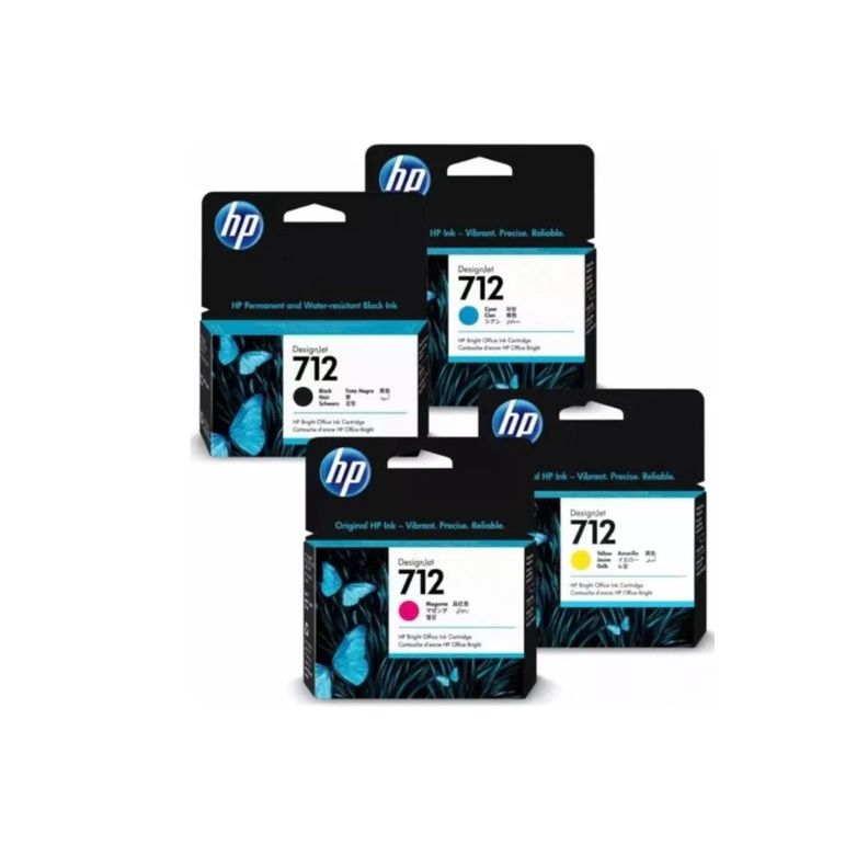 Pack Cartuchos Hp 712XL Negro + 712 Colores N/M/C/Y-1