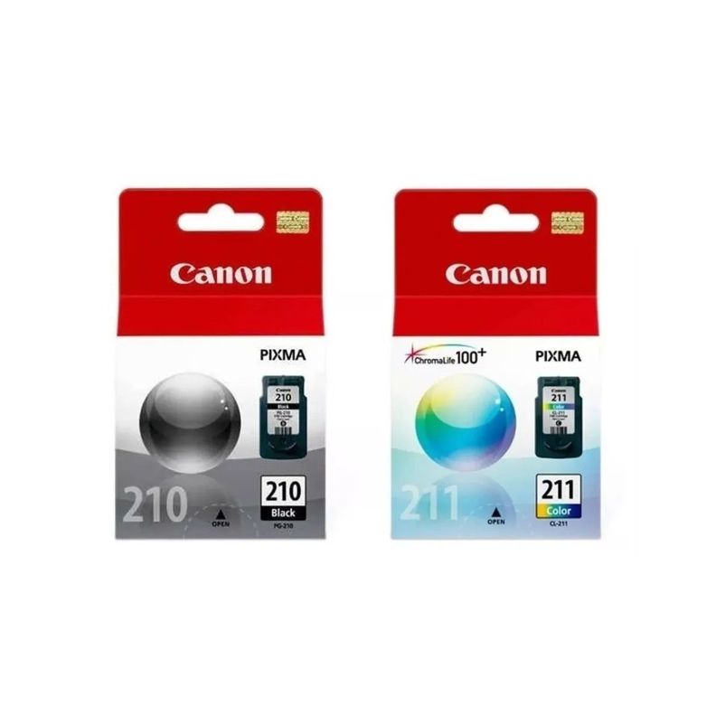 Pack Cartuchos Canon 210- 211 Original Negro / Tricolor-0