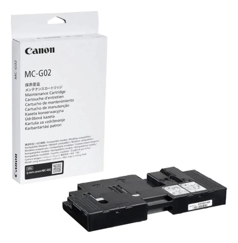 Cartucho de Mantenimiento Canon Mc-g02 Original G2160 G3160 Negro