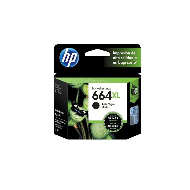 Cartucho hp 664XL Negro Original 1115/2135/3635/3835-0