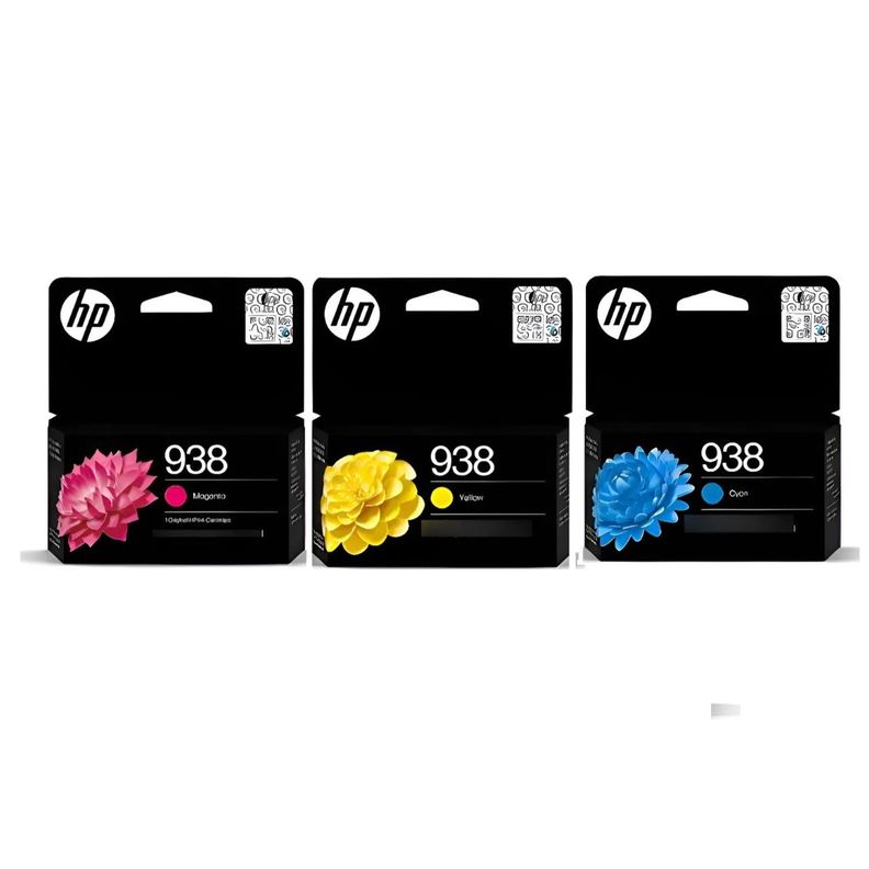 Cartuchos de Tinta Hp 938 mcy Pack Original Azul