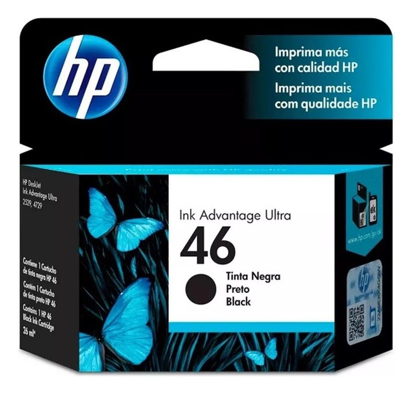 Cartucho de Tinta hp 46 Negro Original