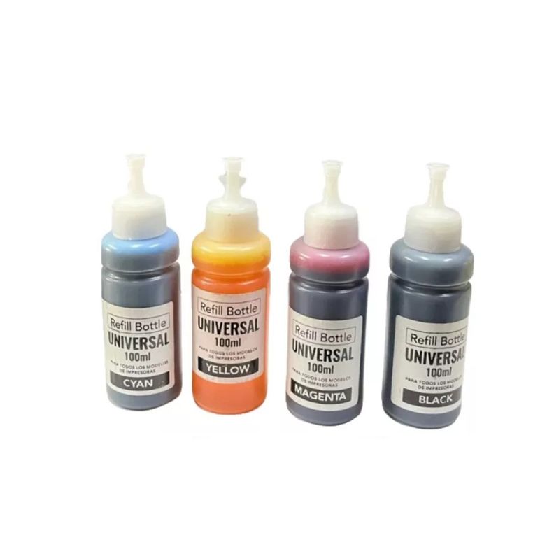 Pack Tintas100 ML Universales N/M/C/Y-1