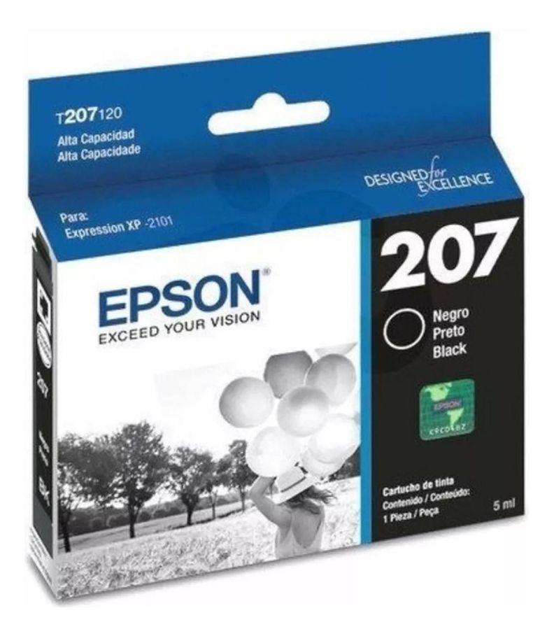 Cartucho de Tinta Epson 207 Negro Original
