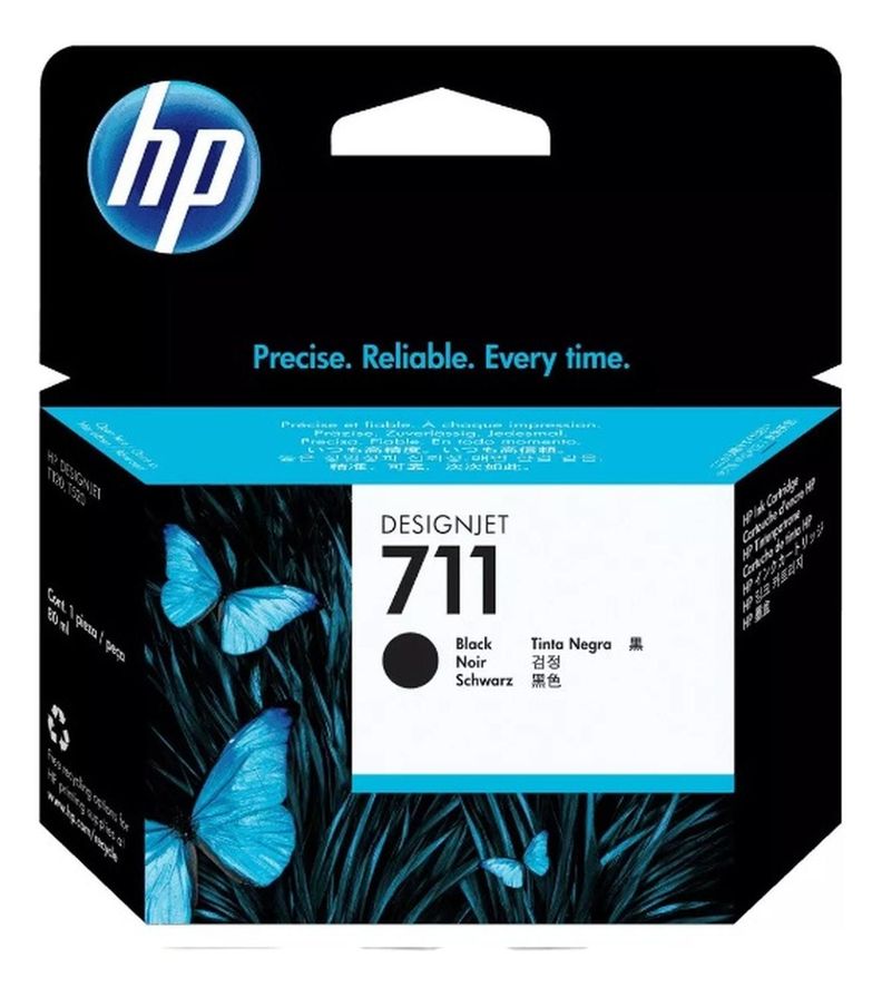 Cartucho De Tinta Hp 711 38ML Negro Original