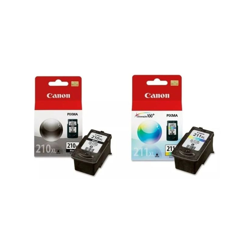 Pack Cartuchos Canon 210XL-211XL Original Negro / Tricolor-0