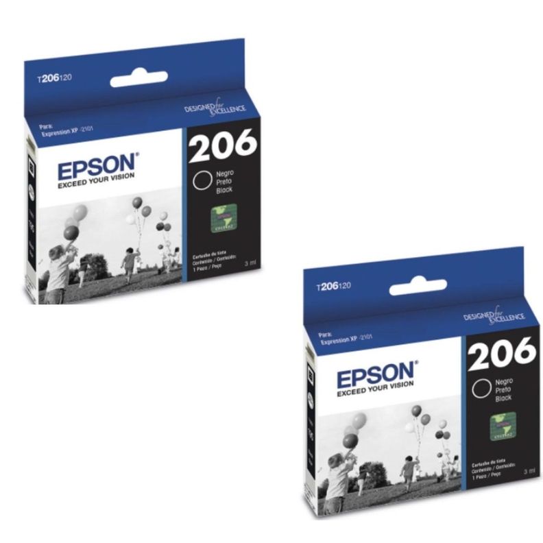 Pack Tintas Epson 206 Negro XP-2101-1