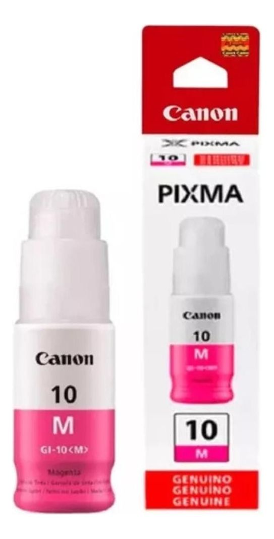 Botella de Tinta Canon GI-10 Magenta Original Rojo