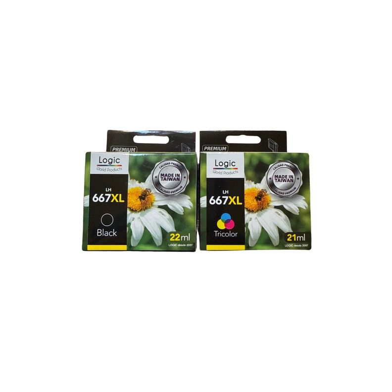 Pack Tintas Compatible para 667XL 1275/2374/2375/2376/2775-0