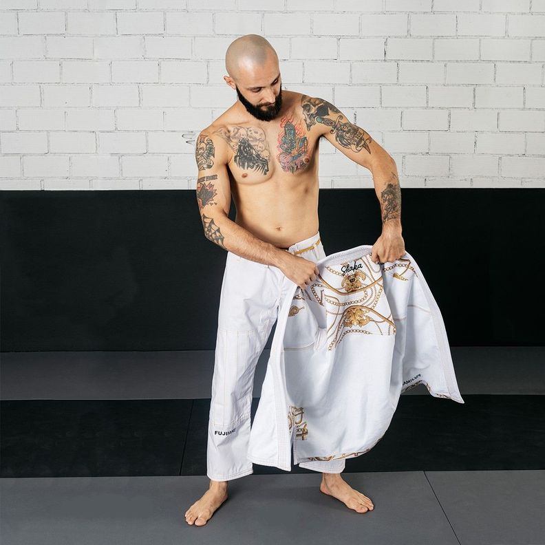 Kimono Jiu Jitsu Gi Fujimae A3 Shaka 21 Qs-5