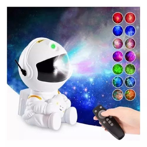 Lampara Led Astronauta De Mesa Proyector Estrellas Galaxia-1