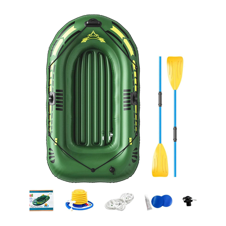 Bote Inflable de 1 persona 195x116 Cm Color Verde-0