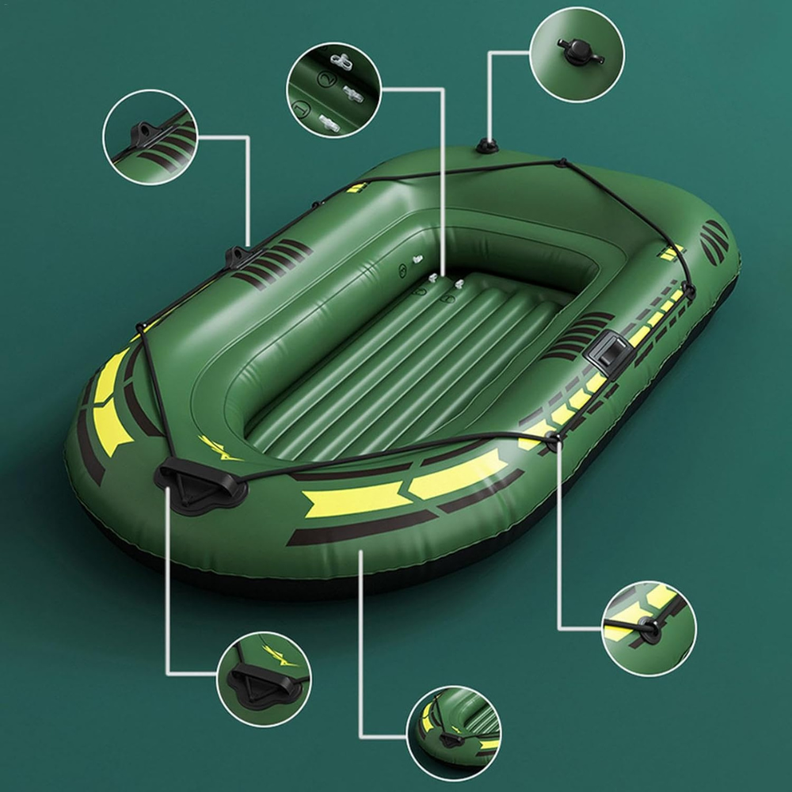 Bote Inflable de 1 persona 195x116 Cm Color Verde-2