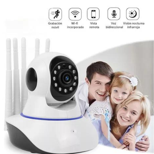 Cámara Inteligente  De Vigilancia Wifi Hd De 360° -3