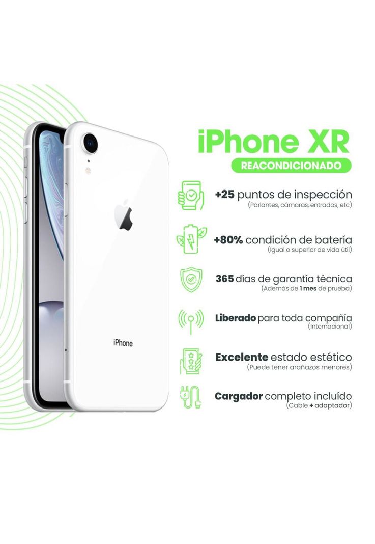iPhone XR 64GB - Blanco Apple | Paris.cl