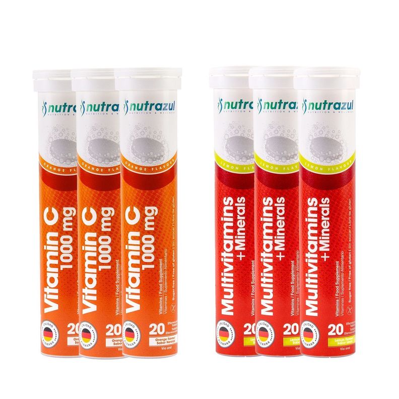 Vitamina C 1000 Mg (3) + Multivitaminico (3) - Pack 6 Unid. Diseno 9