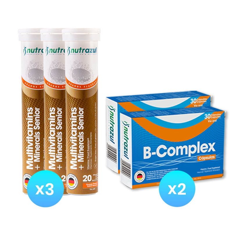 Multivitamínico Senior(3) + Vitamina del complejo B -BComplex (2) - Pack 5 U.-0