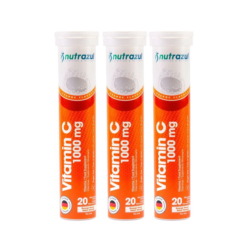 Vitamina C 1000 mg -Pack 3 unidades .-0