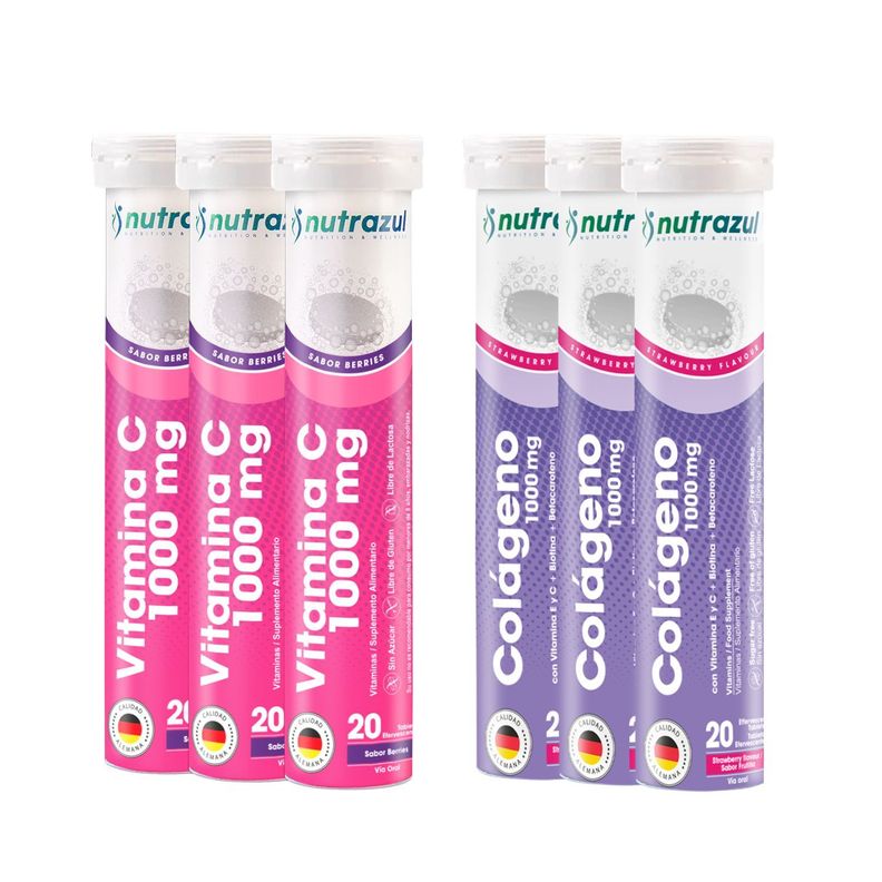 Colágeno Hidrolizado Marino (3) + Vitamina C berries (3) - Pack 6 unidades-0