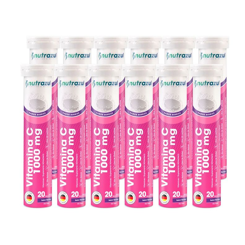 Vitamina C 1000 mg - Pack 12 unidades .-0