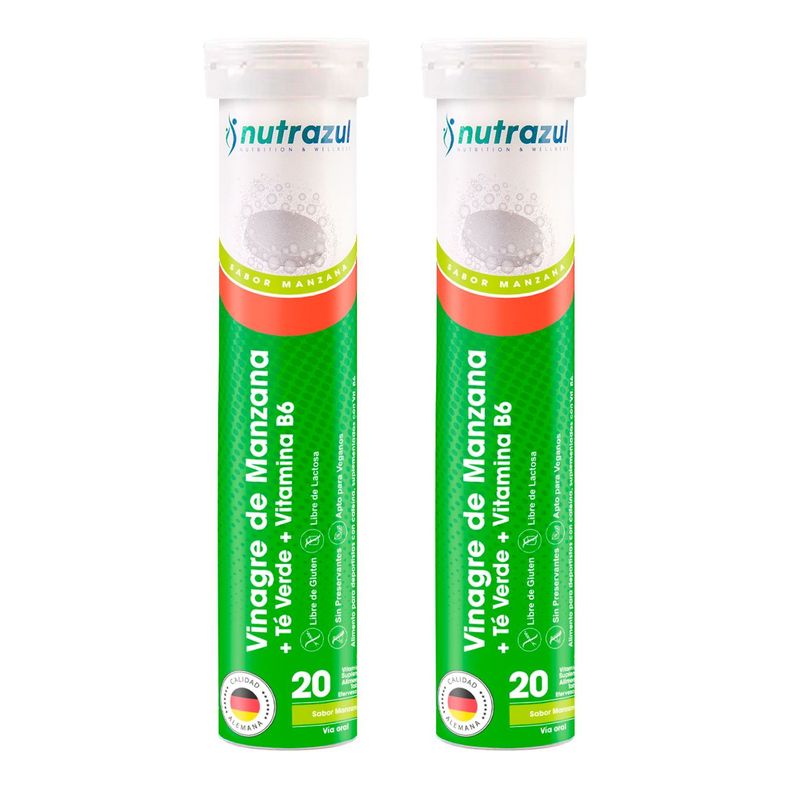 Vinagre de Mnazana + Te Verde + Vit B6 - Pack 2 Unidades