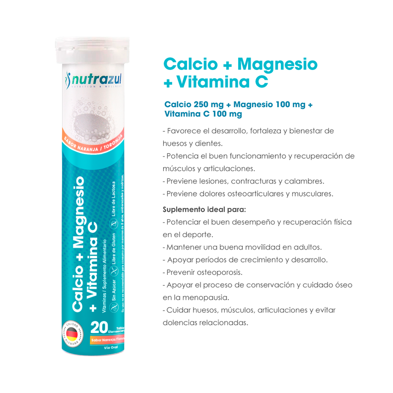 Calcio - Magnesio (3)  + Colágeno Hidrolizado Marino 1000 mg (3)  - Pack 6 unidades.-4
