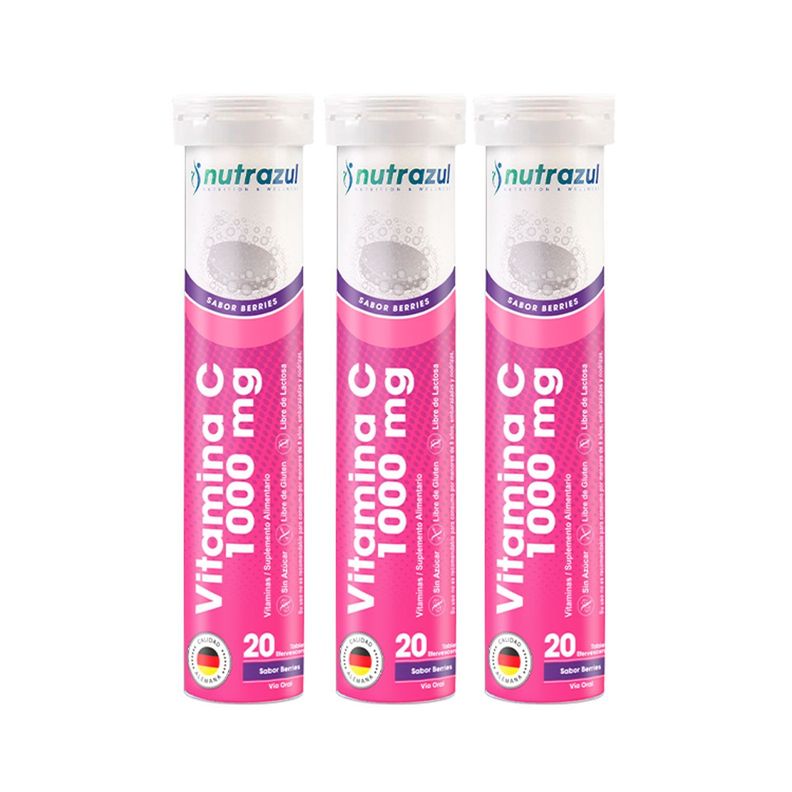 Vitamina C 1000 mg - Pack 3 unidades .-0