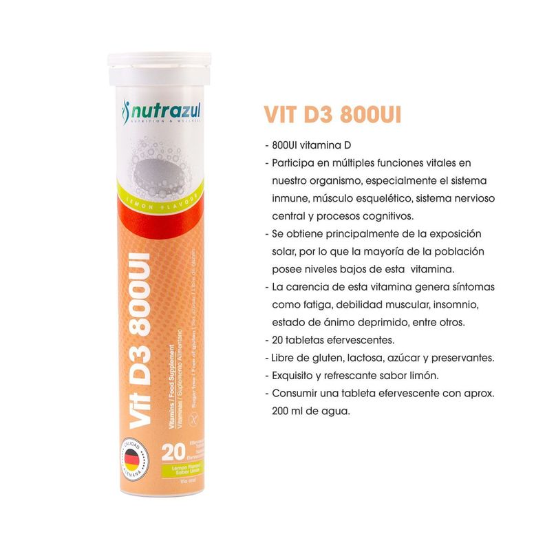 Vitamina D3 -800 UI (3) + Complejo B- B-Complex ( 2) -Pack 5 Unidades.-2