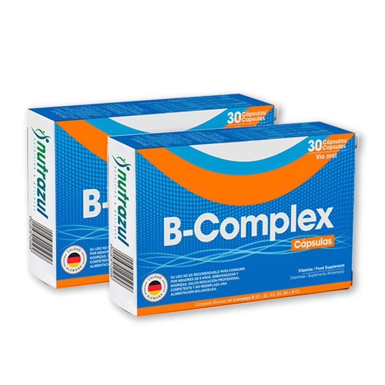 Vitamina Complejo B/B-Complex - Pack 2 Unidades. Amarillo