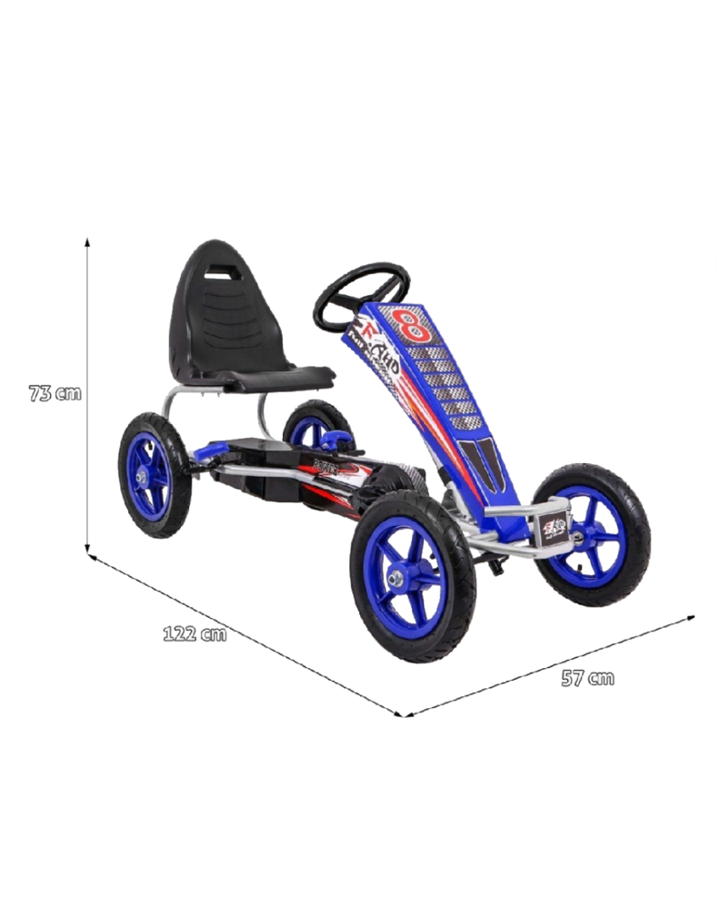 Go Kart para niños y niñas de 100 a 135 cm de altura-2
