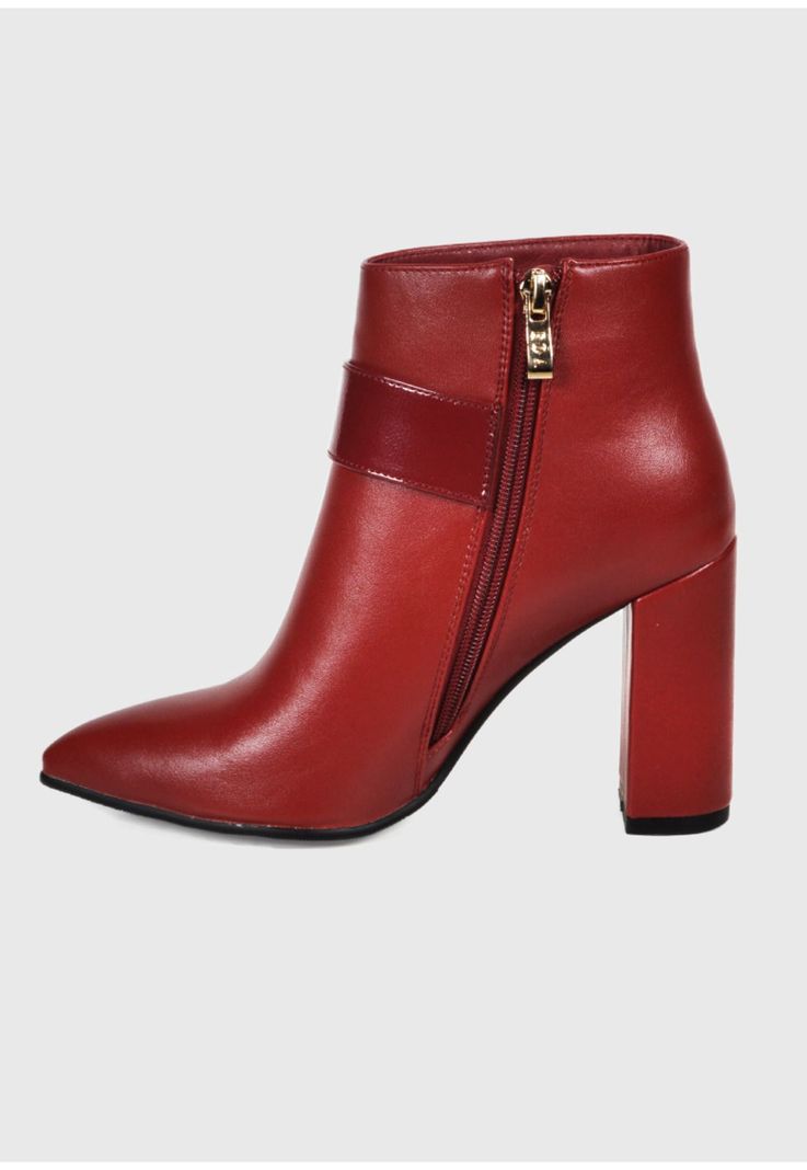Botín Mujer Andris Rojo -6