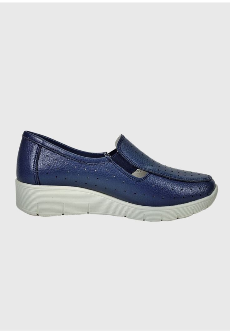 Mocasín Cuero Aranna Azul-1