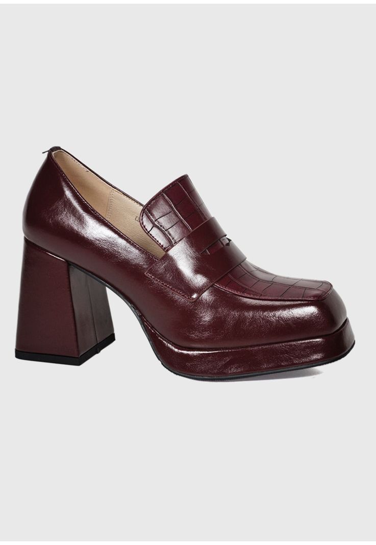 Zapato Cuero Zanila Burdeo-2