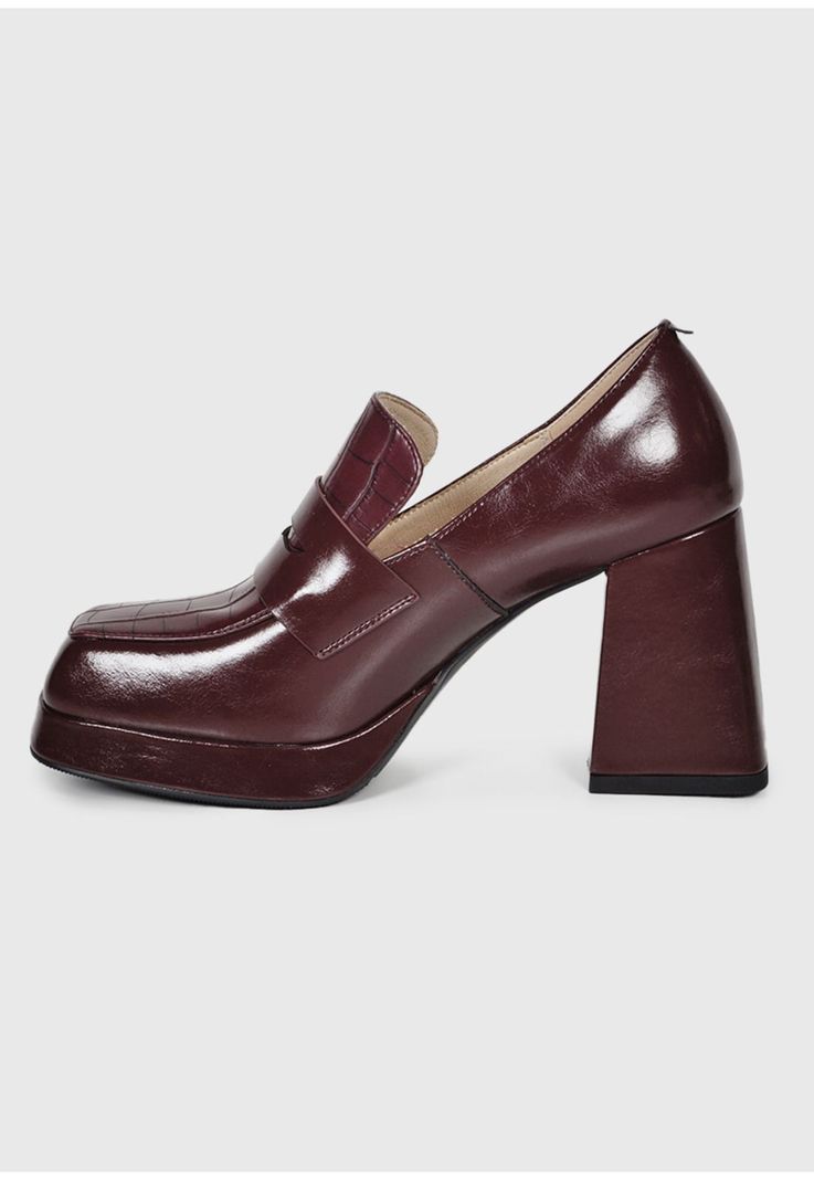 Zapato Cuero Zanila Burdeo-6