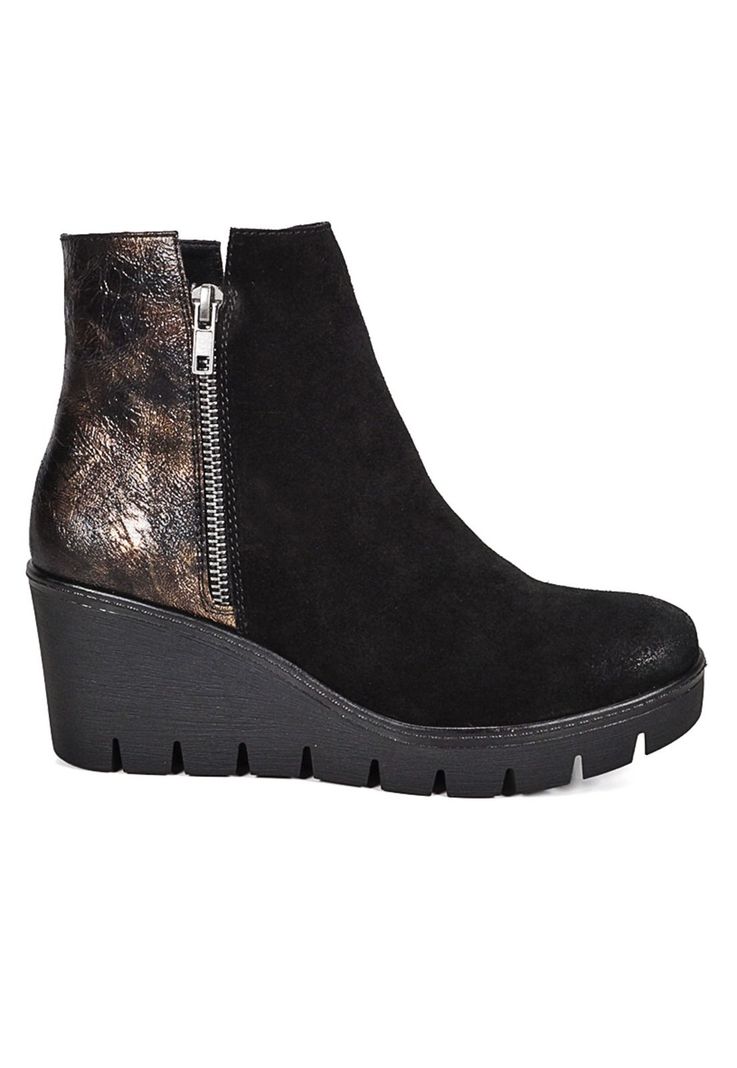 Botin Cuero Francina Negro 35