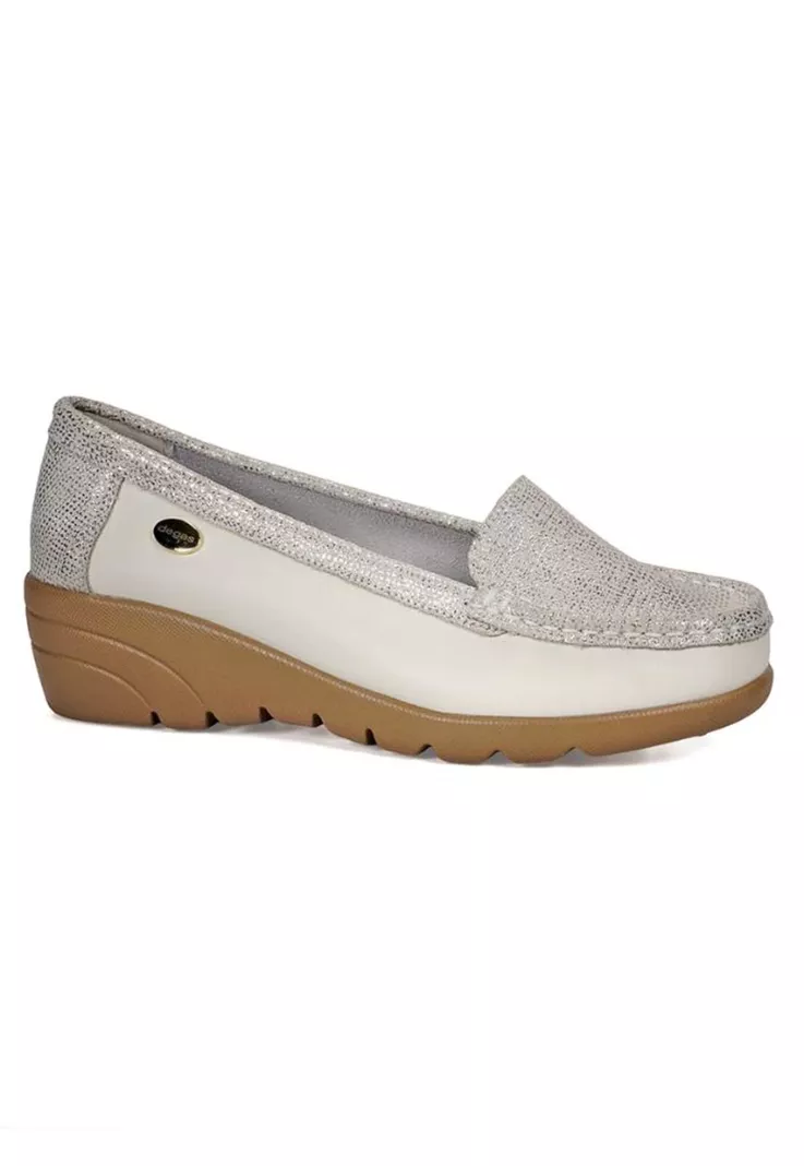 Mocasín Cuero Eliette Bone