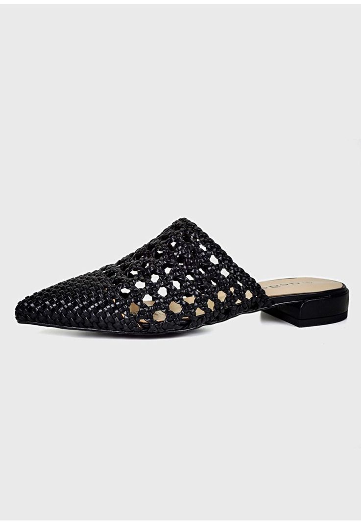 Puntilla Cuero Holbox Negro