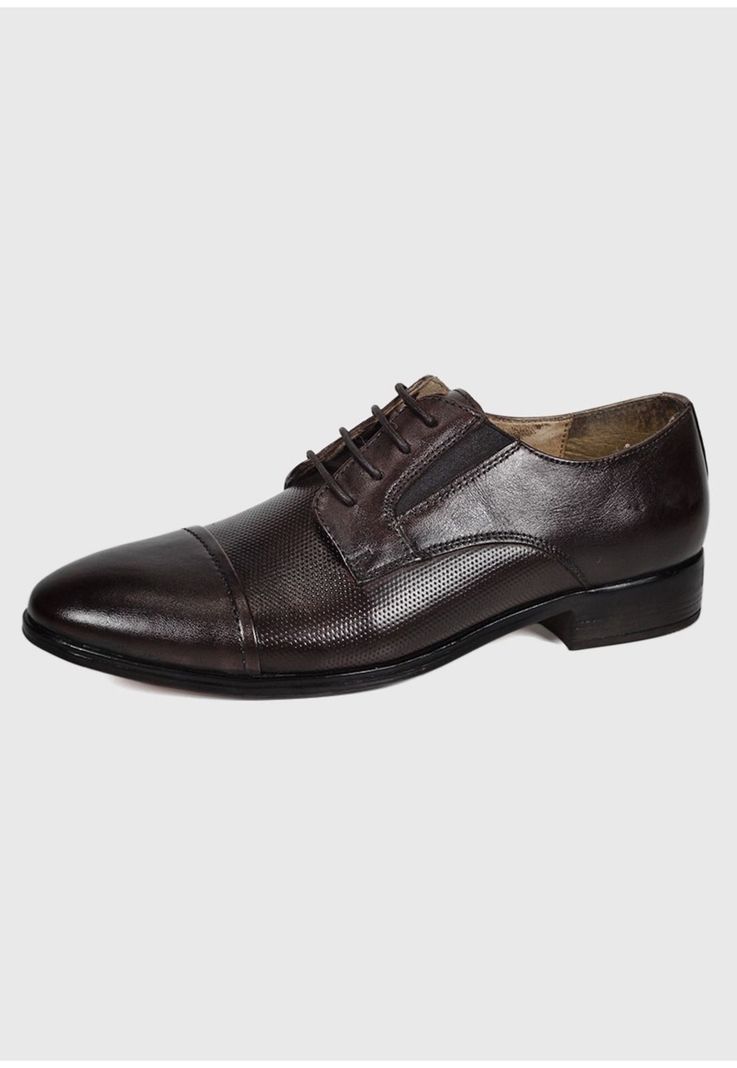 Zapato Cuero Roma Café Oscuro-0