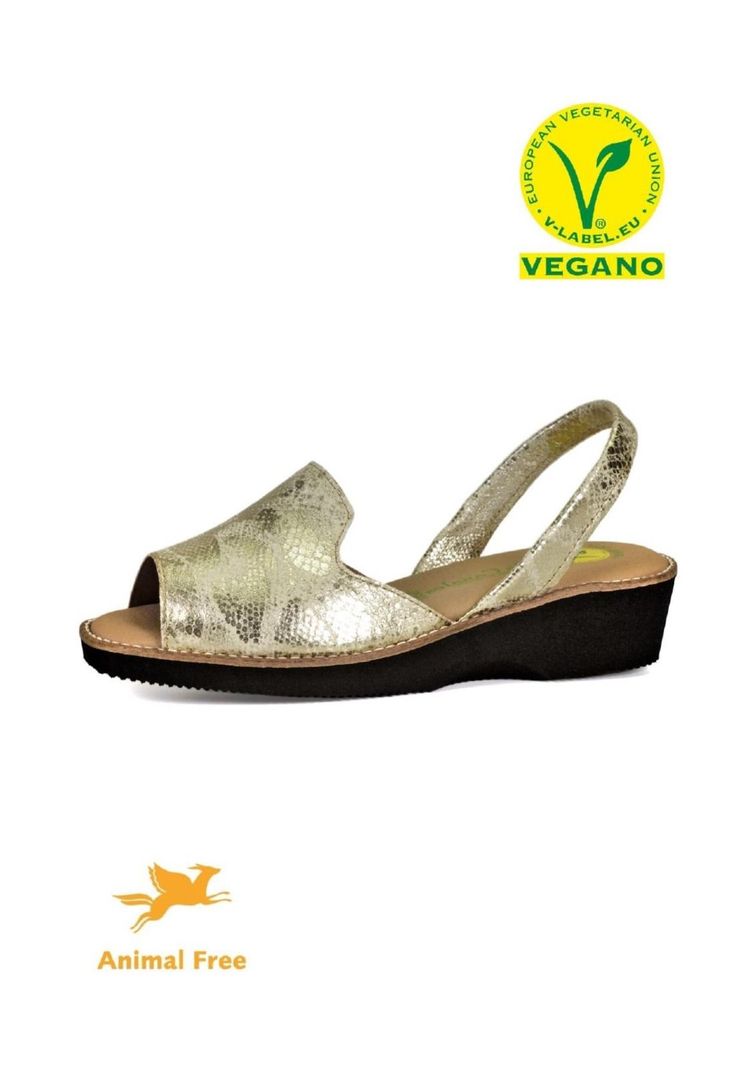 Sandalia Vegana Plateado-0
