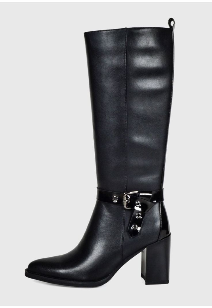 Bota Mujer Cuero Calistena Negro-1