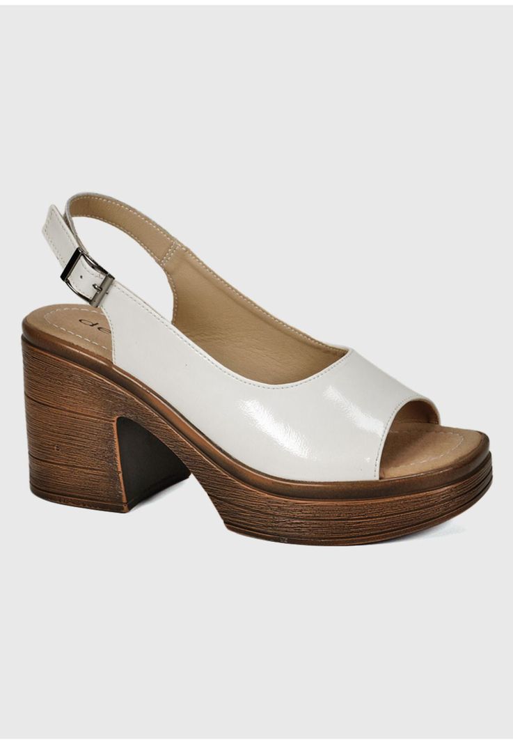 Sandalia Cuero Yanil Blanco-1