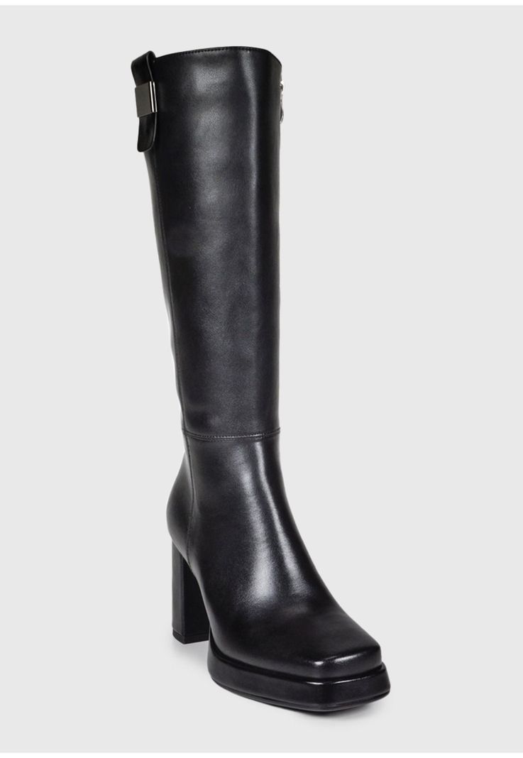 Bota Mujer Cuero Salvia Negro-5