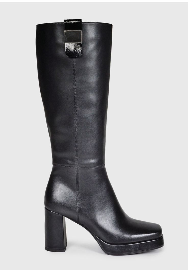 Bota Mujer Cuero Salvia Negro-2