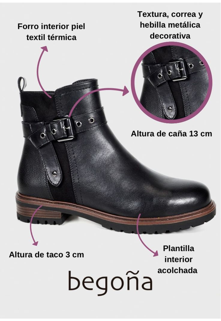 Botín Mujer Tainka Negro -2